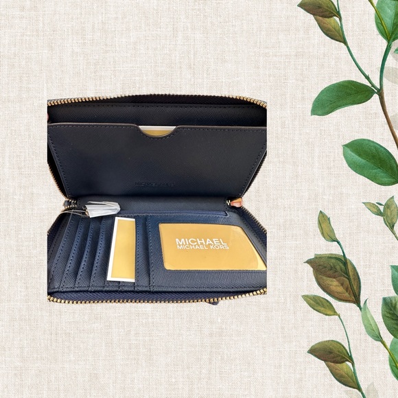 MICHAEL Michael Kors Navy Blue Jet Set Travel Wallet - Picture 3 of 3